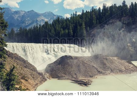 Wapta Falls in Yoho National Park in British Columbia, Canada.