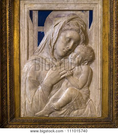 Statues In The Bargello, Florence, Italy