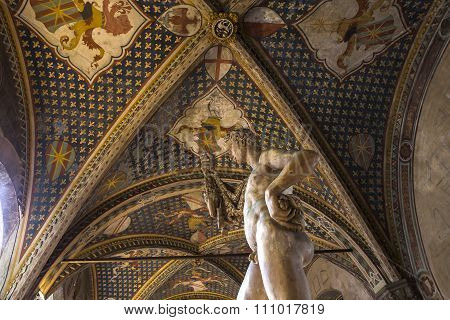 Interiors And Details Of The Bargello, Florence, Italy