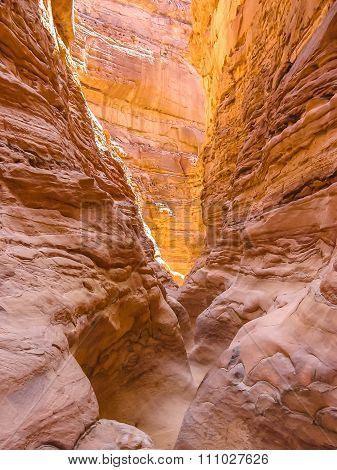 Deep gorge in Colored Canyon