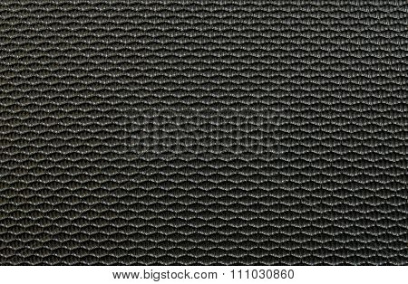 Closeup Surface Old Black Fiber At Luggage Texture Background