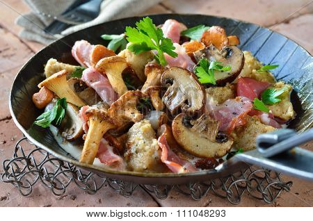 Fried mushrooms