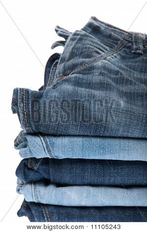 Stapel von jeans