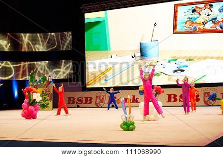 Minsk, Belarus December 05: Unidentified Gymnast From ' Shults' Participate With 'the Bo