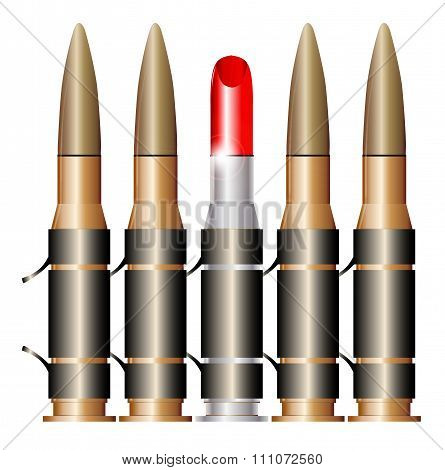 Bullet Belt With Lipstick
