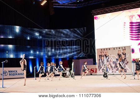 'Baby Cup - BSB Bank' children's competitions in gymnastics , 05 December 2015 in Minsk, Belarus.