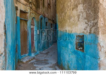 View From The Alleys Of Essaouira.
