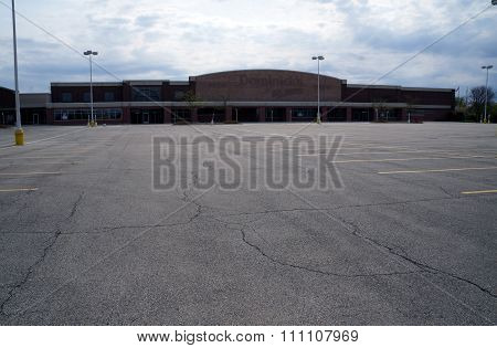 Parking Lot of a Closed Dominick's Grocery Store