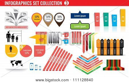 Celloction of infographics icons and symbol set number 3