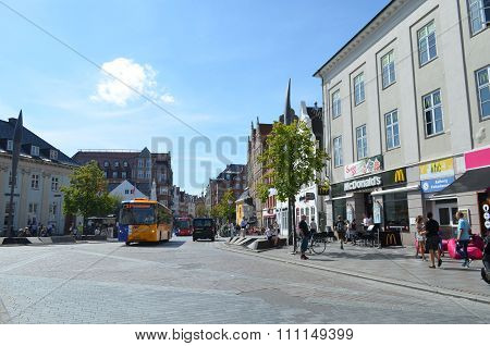 Picture of Aalborg town Denmark august 6 2015