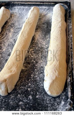 Loaf Of Home Made Bread On A Table