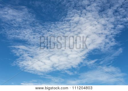 Cloud And Blue Sky Background In A Cloudy Day
