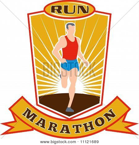 Marathon runner kører race