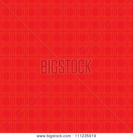 Retro Red Chinese Pattern