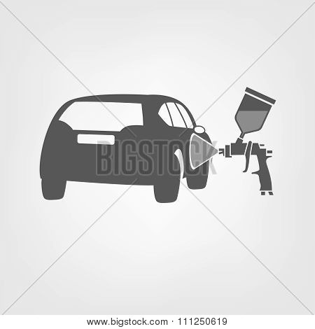 Paint-spray gun vector