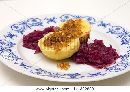 Potato Dumplings Stuffed With Smoked
