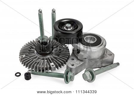 Auto Parts. Viscous Muff. Belt Tensioner. Bolts