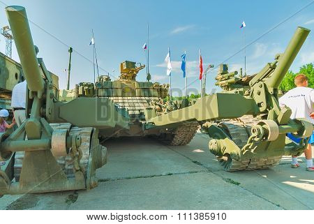 Armored mine-clearing vehicle BMR-3M. Russia
