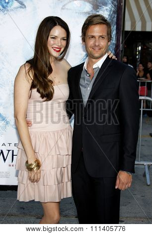 Gabriel Macht and Jacinda Barrett at the Los Angeles Premiere of 