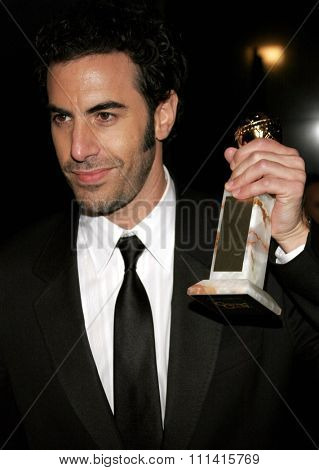 Sacha Baron Cohen attends the 2007 Paramount Pictures Golden Globe Award After-Party held at the Beverly Hilton Hotel in Beverly Hills, California, on January 15, 2007.