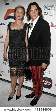BEVERLY HILLS. Thursday May 11, 2006. Caroline Goodall and George Blodwell attend the Australians In Film 2006 Breakthrough Awards held at the Avalon Hotel in Beverly Hills, California United States. 