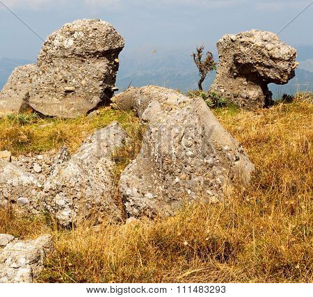From The Hill In Asia Turkey Selge Old Architecture Ruins And Nature