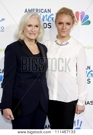 Glenn Close and Annie Starke at the 2012 American Giving Awards held at the Pasadena Civic Auditorium in Pasadena on Decmber 7, 2012. 