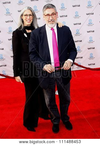 Deborah Landis and John Landis at the 2012 TCM Classic Film Festival Gala Screening of 'Cabaret' held at the Grauman's Chinese Theater in Hollywood on April 12, 2012. 