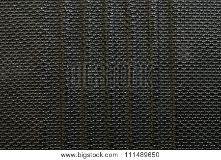 Closeup Surface Old Black Fiber At Luggage Texture Background