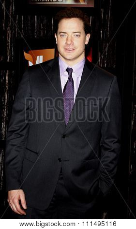Brendan Fraser at the 14th Annual Critics' Choice Awards held at the Santa Monica Civic Center in Santa Monica on January 8, 2009.