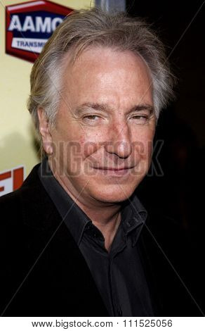 Alan Rickman at the Los Angeles premiere of 'Nobel Son' held at the Egyptian Theatre in Hollywood on December 2, 2008. 