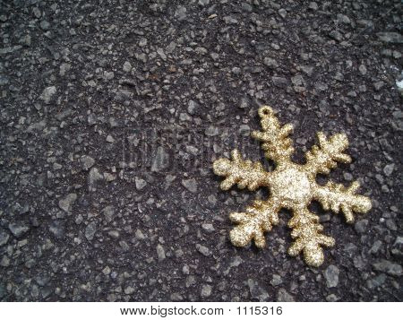 Decorazione di Natale fiocchi di neve con Copyspace