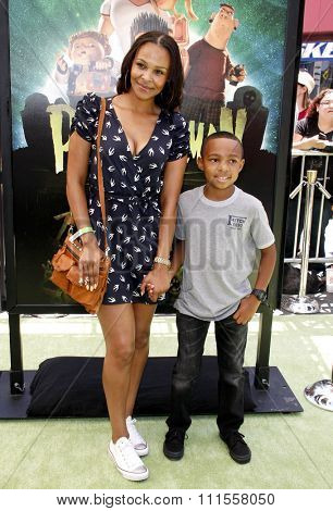 Samantha Mumba at the Los Angeles premiere of 'ParaNorman' held at the Universal CityWalk in Universal City, USA on August 5, 2012.