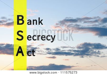 Bank Secrecy Act
