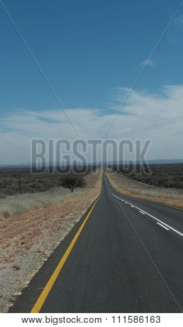Road from Windhoek towards Etosha National Park