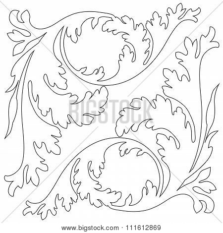 Vintage ornament, baroque ornament, scroll ornament, engraving ornament, border ornament, floral ornament, retro pattern, antique pattern, style acanthus pattern, foliage pattern, swirl pattern decorative pattern, filigree pattern. vector