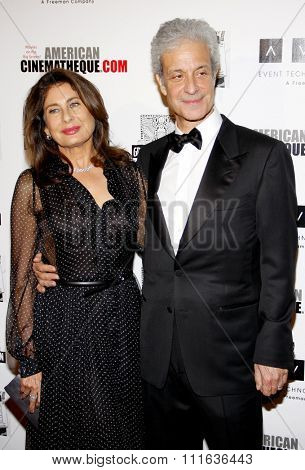 Paula Wagner and Rick Nicita at the 25th American Cinematheque Award Honoring Robert Downey Jr. held at the Beverly Hilton hotel in Beverly Hills, California, United States on October 14, 2011.