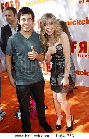 Jennette McCurdy and David Archuleta at the Los Angeles Premiere of 