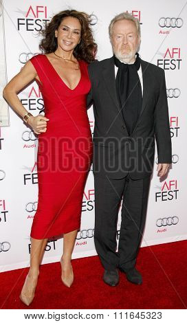Giannina Facio and Ridley Scott at the AFI FEST 2015 Centerpiece Gala Premiere Of Columbia Pictures' 