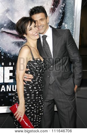 LOS ANGELES, CALIFORNIA - January 11, 2012. Wendy Moniz and Frank Grillo at the Los Angeles premiere of 