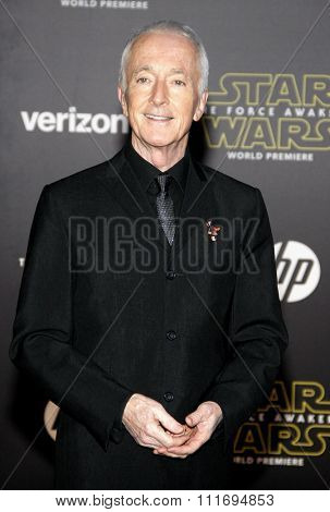 Anthony Daniels at the World premiere of 'Star Wars: The Force Awakens' held at the TCL Chinese Theatre in Hollywood, USA on December 14, 2015.