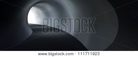 Concept conceptual dark abstract road tunnel with bright light at the end background banner metaphor to hope, freedom, exit, life, faith, motion, speed, dream, success, vision, future, fear salvation