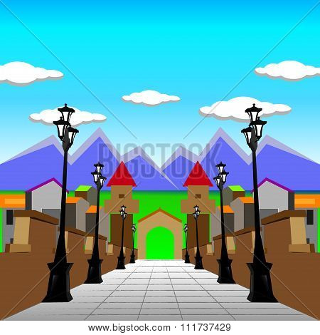 City comic Background