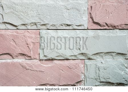 Closeup Old Stone Brick Wall Texture Background