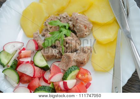 Meat With Garnish