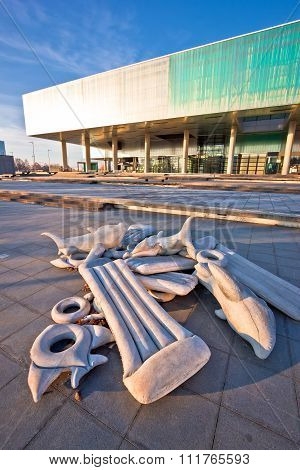 Museum Of Contemporary Art In Zagreb Exterior