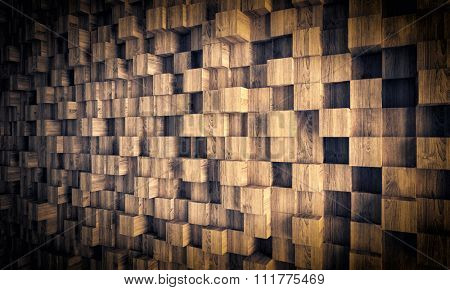 wood geometric background 3d image