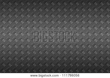 Seamless Black Metal Background.