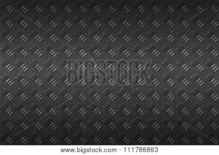 Seamless Black Metal Background.