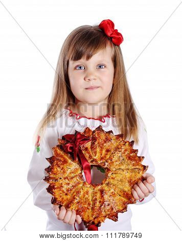 little girl holding Christmas star